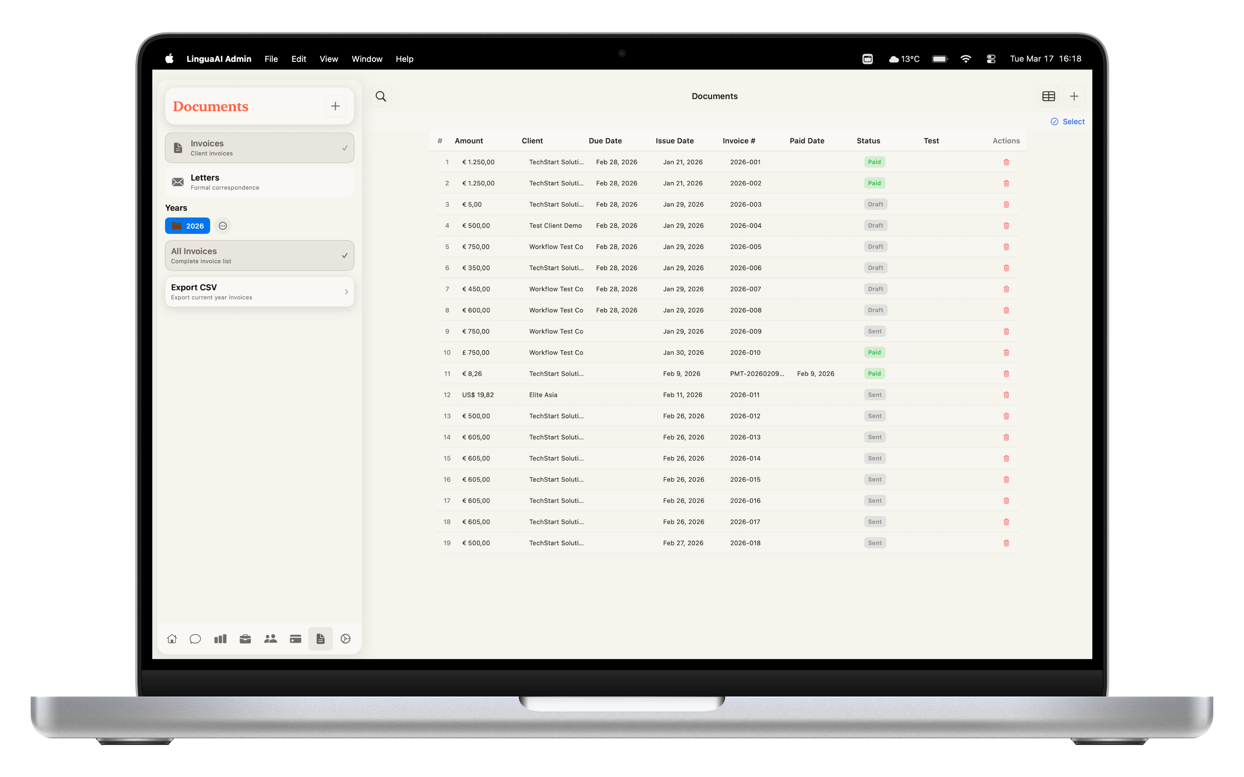 Documents & Invoices